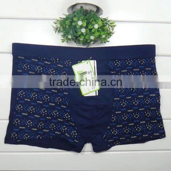 Long Time Wholesale Printing Bamboo Fiber Sexy Boxer Men Briefs Underwear photo-3