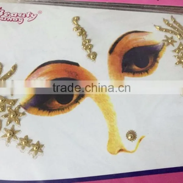 Crystal Face Eye Sticker Masque TATTOO Bindi Carnival photo-4