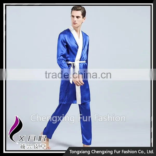 CXLLSP01Z Sexy Silk Pajamas Set Night Robe Homewear Sleepwear photo-2