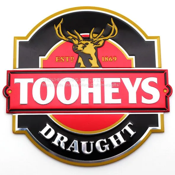 Custom Brand Letters Embossed Logos Metal Nameplate photo-4