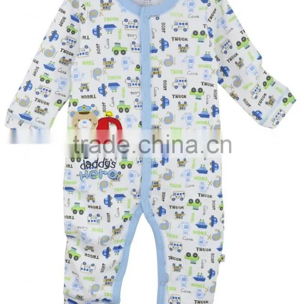 OEM Serives 100% Cotton Romper Baby,custom Printing Baby Boy Romper Wholesale photo-3