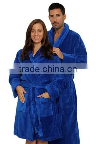 Velour Shawl Bathrobe,hotel Bathrobe,cotton Bathrobe for Promotion photo-4
