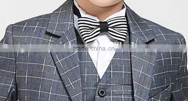 New Style Box Pattern Factory Price Boy Suit photo-4