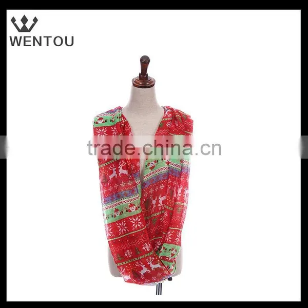 Wholesale Personalized Red Christmas Scarf photo-3