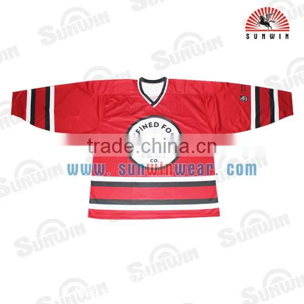 Custom-made Sublimation Printed Polyester Ice Hockey Jersey Wholesale photo-5