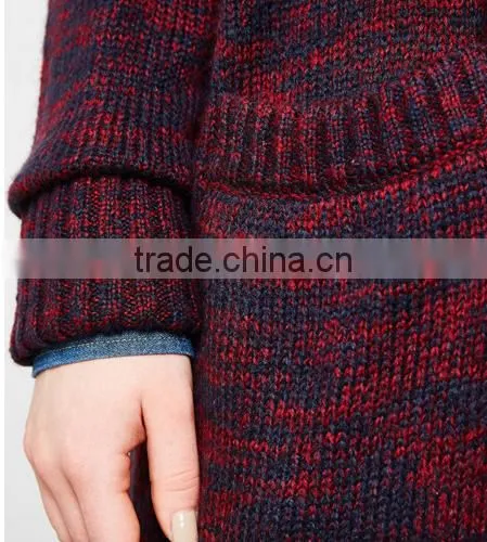 Women's Long Tunic Wrap Around Mixed Wool Cardigan Sweater With Wholesale Price photo-6