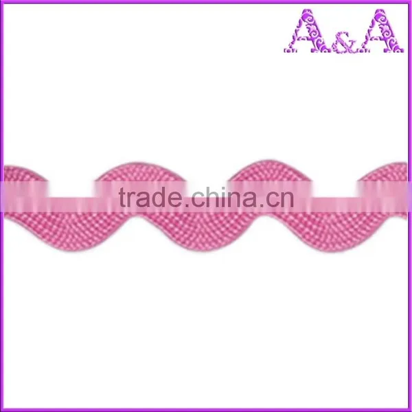 Low Price 100% Polyester Yellow Ric Rac Ribbon/Zig Zag Ribbon photo-6