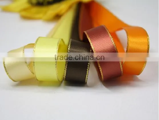 Hi-ana Ribbon 123 Double Side Double Color Saddle Stitched Satin Ribbon for Chocolate Packaging,silk Ribbon photo-2