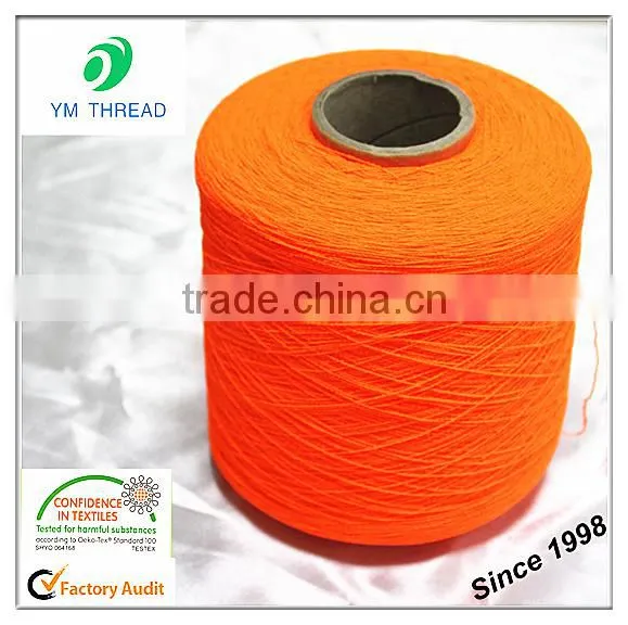 Manufacturing 100% Polyester Covering Rubber Yarn photo-5
