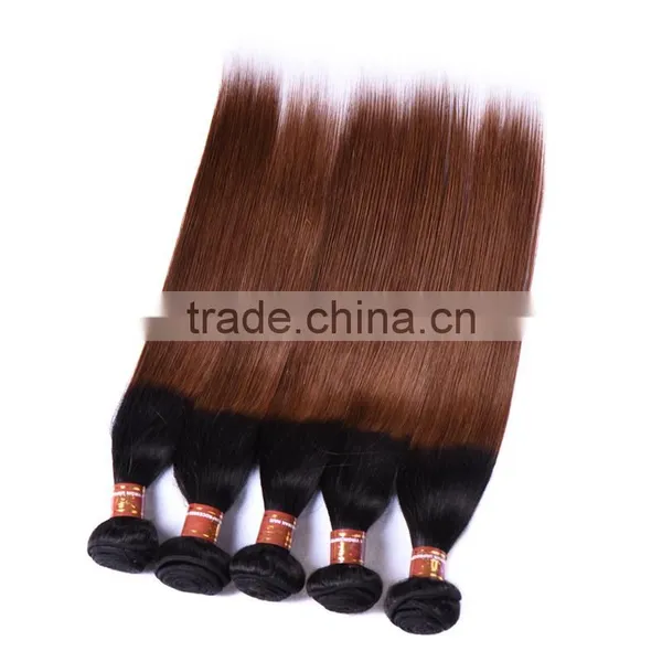 7A Ombre Hair Extensions 1B/30# Brazilian Virgin Hair Cheap Ombre Brazilian Hair Straight photo-2