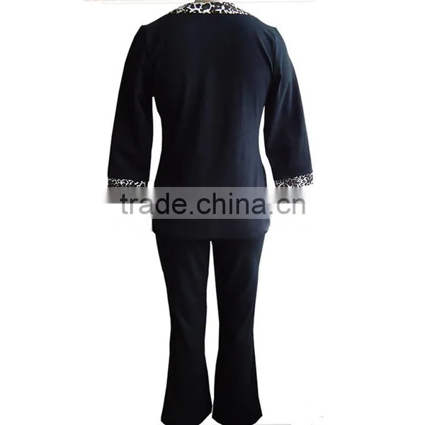 Women Older Casual Suit Neck Designs for Ladies Suit photo-3