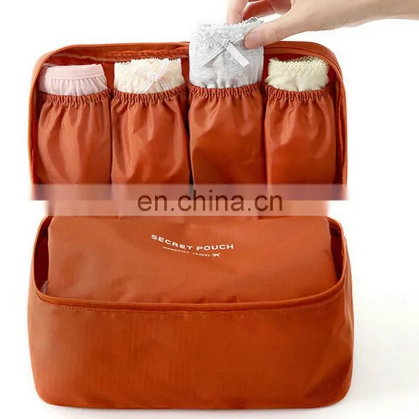 Pink Color Nylon Waterproof Travel Underpants Storage Bag photo-3