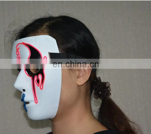 EL Wire Vendetta Mask Glowing V For Vendetta Glowing Mask photo-3