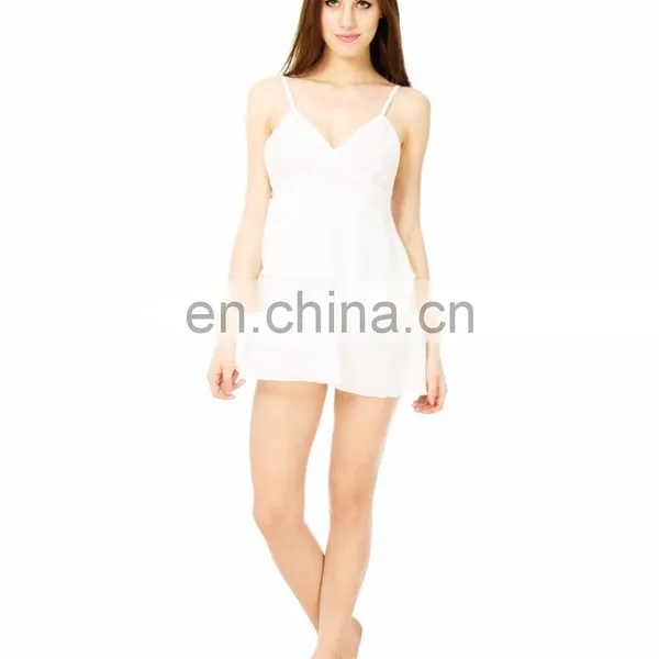 White Short Night Slip photo-5