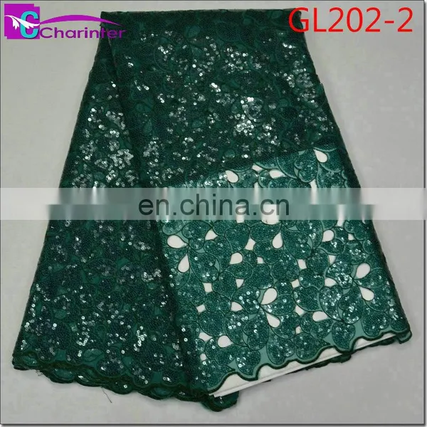 Latest Sale Well African Fashion Organza Lace Fabrics GL202 photo-3