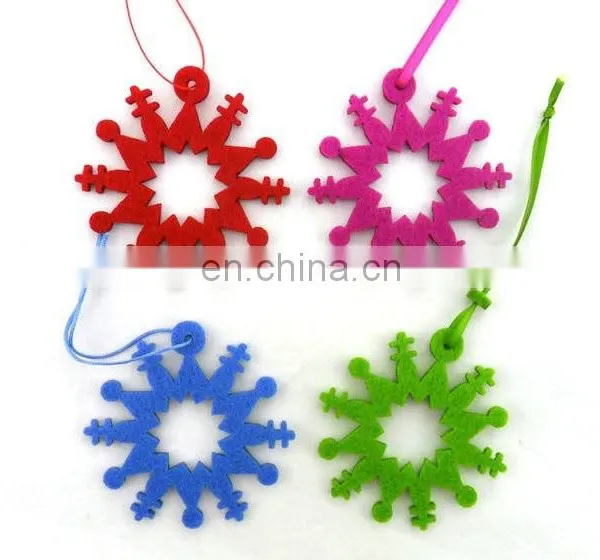 Custom Colorful Xmas Christmas Tree Felt Decoration Hanger photo-6
