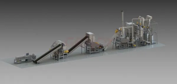Genox Automatic and High Performance Waste Tire Recycling Machine