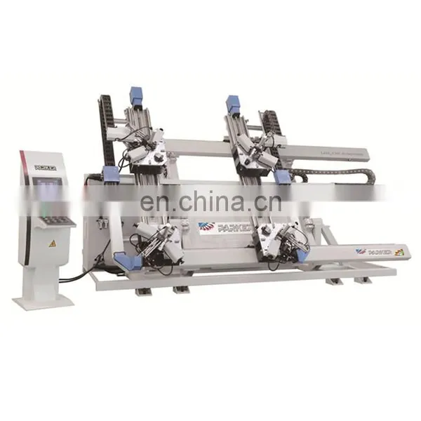 China Factory Sale Aluminum Profile Doow Window Automatic 4 Heads Corners Crimping Machine photo-2