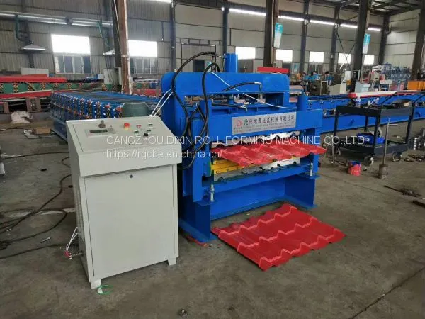 Africa Hot Design Metal Roofing Double Layer Glazed Tile Forming Machine photo-5