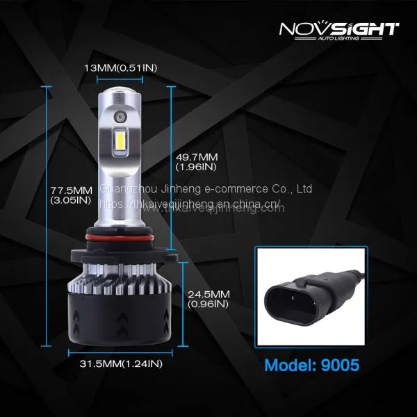 NOVSIGHT h4 H11 9005 9006 LED Heandlight Bulbs Daytime Running Light Supplier China Automobile LED Headlights Factory photo-4
