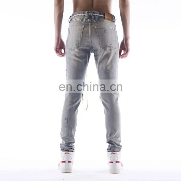 DiZNEW Jeans Wholesale Bulk Ripped Men Denim Pants photo-4