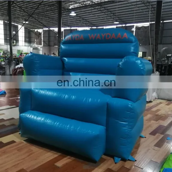 Customized Popular Turquoise Inflatable Sofa, Outdoor Advertising Props Inflatable Giant Sofa for Promotion photo-2