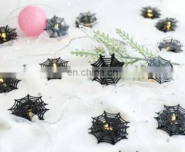 Halloween Lights Hot Selling High Quality Indoor Led String Printing Scary Spider Web Light for Holiday Pendant Decoration photo-3