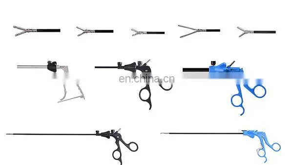 Laparoscopic Forceps With Maryland Curved Forceps and Scissors With Handle Laparoscopic Instruments photo-6