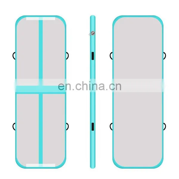 8m x 1m x 20cm Customized Color Air Track Inflatable Gymnastics Mat For Sale photo-2