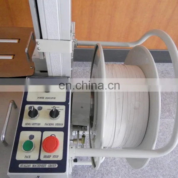 Shanghai Semi Auto Automatic Corrugated Cardboard PP Belt Strap Packing Machine photo-5