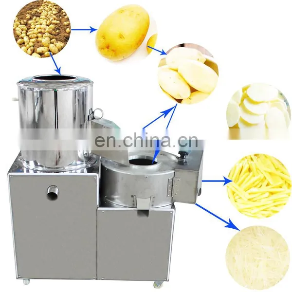 Semi Automatic Small Scale Potato Chips French Chips Cut Slicer Strip Frying Packing Making Machine of 30-50kg photo-2