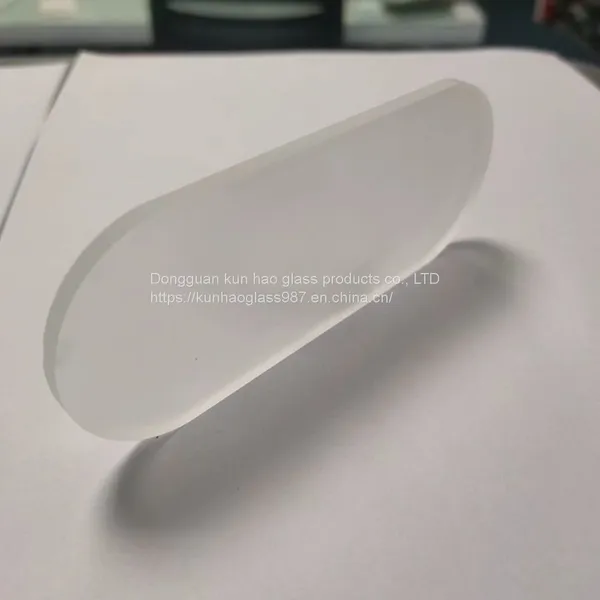 Crafts Lamps Frosted Glass Super White Tempered Glass Small Round Lens Shaped Glass photo-4