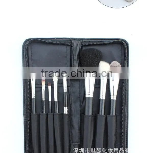 8pcs Wood Handle Makeup Brush Kit With Makeup Brush Bag photo-5