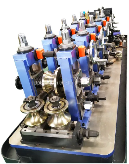 Round Pipe Making Machinery Carbon Steel High Precision ERW Tube Mill Line photo-2