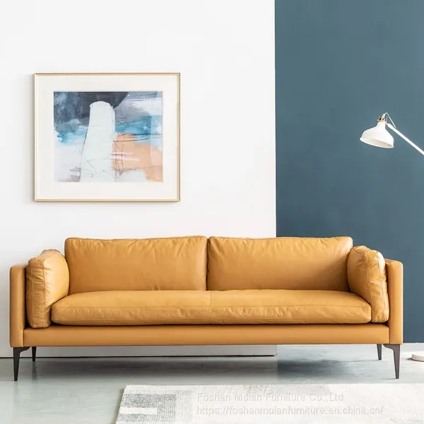 Simple Design Home Use Sofa Furniture Leather Sofa