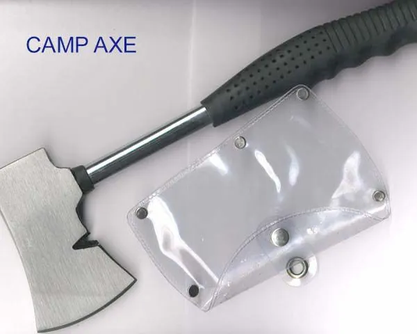 One Piece Camp Axes With Tubular Handle TPR Grip 600G Head and 310mm Handle photo-5