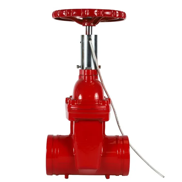 ANSI Gate Valve Red Air Defense Grooved End C515 Z45X-16 Rising Stem Resilient Seated Seal Manual Dark Wedge Yoke (OS&Y) photo-5