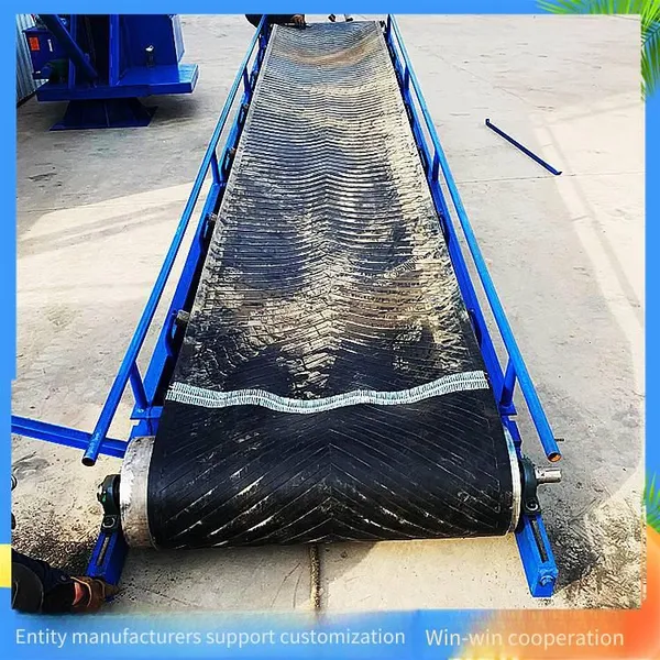 Large Inclination Belt Conveyor, Mobile Cement Conveyor Belt, Model 800 Express Logistics Sorting Conveyor photo-3