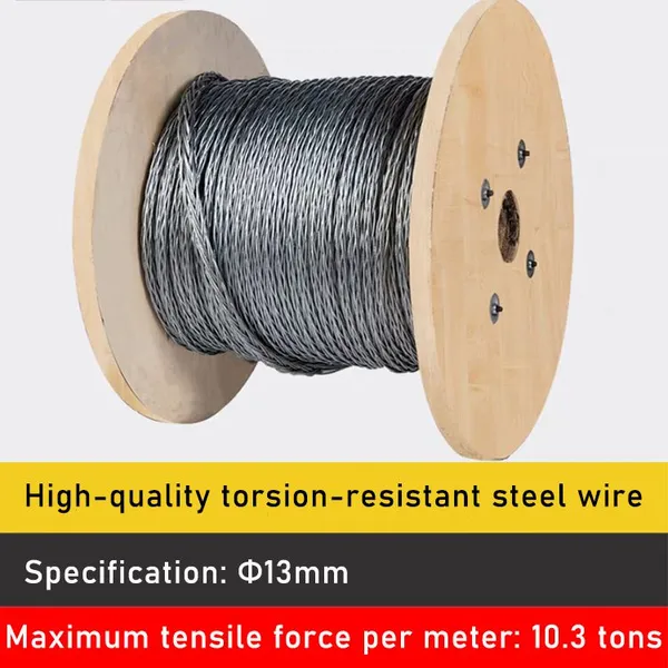 Durable Reinforced Steel Wire Rope for Power Cable Stringing