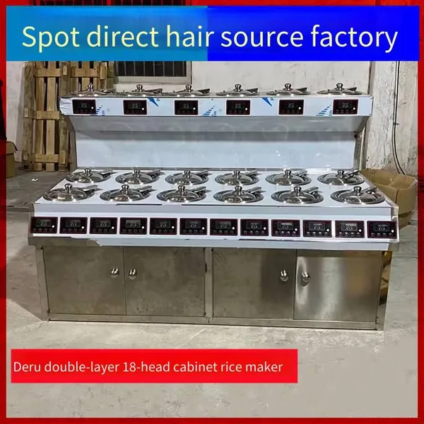 8-head, 12-head, 18-head Clay Pot Rice Stoves, Crispy Rice Clay Pot Rice Machines, Clay Pot Rice Machines for Tea Restaurants, Deru Kitchenware Factory photo-3