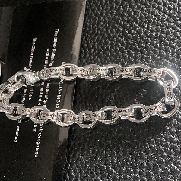 Factory Price High Quality S925 Sterling Silver New Six-Character Mantra Bracelet Men Women Retro Trend Jewelry Gift photo-2