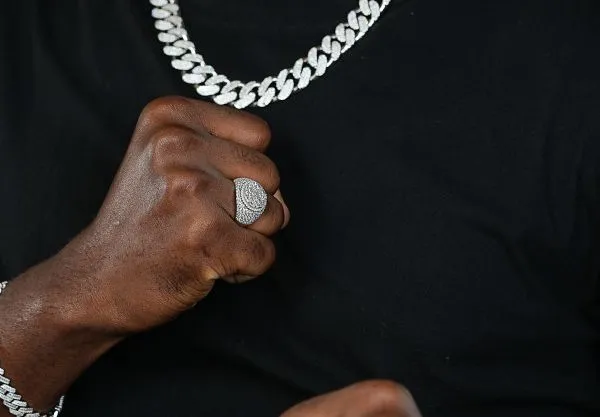Shining Star Jewelry Men Sterling Silver Moissanite Hiphop Clustered Finger Ring photo-2