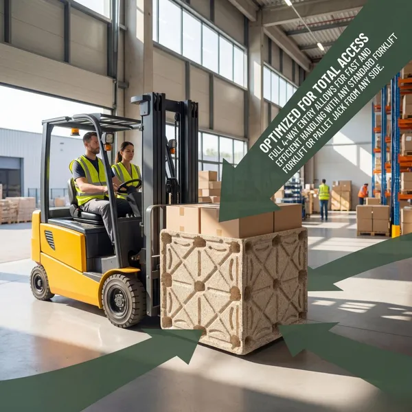 Standard / Non-Standard Molded Wood Pallets Dynamic Load 3 Tons Exempt From Export Quarantine photo-2