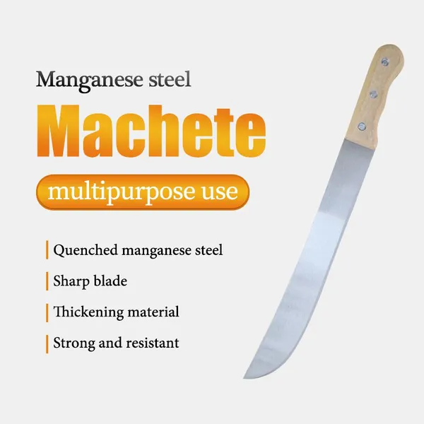 Hunting Knife Machete 55cm, Heavy Duty Outdoor Blade for Jungle and Farm Work