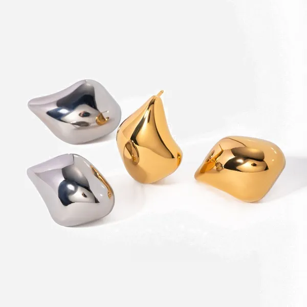 Wholesale 18K Gold Plated Waterproof Heart Earrings - Stainless Steel Fashion Jewelry photo-4