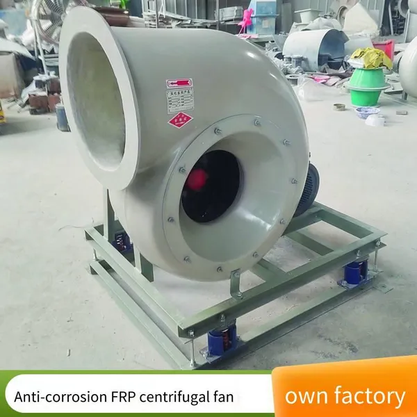 Industrial Environmental Protection Centrifugal Fan, Anti-corrosion Centrifugal Induced Draft Fan, for Outdoor Installation, Made of Fiberglass photo-4
