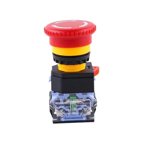 LAY38-11ZS Safety Stop Button With 1NO1NC Contacts for CNC Equipment