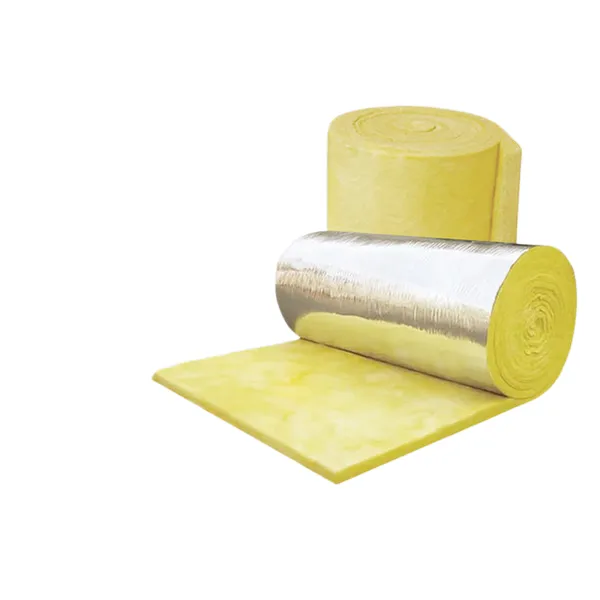 Aluminum Foil Centrifugal Glass Wool Roll A-class Fireproof Color Steel Factory Building Roof Insulation photo-3
