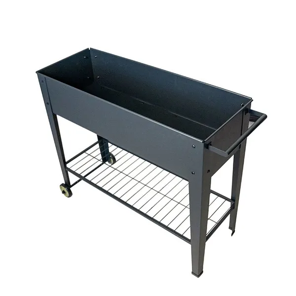 Mobile Metal Raised Garden Planter Cart Product Introduction photo-3