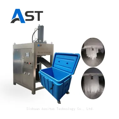 Industrial Dry Ice Pelletizer Making Machine Production Output 180Kgh